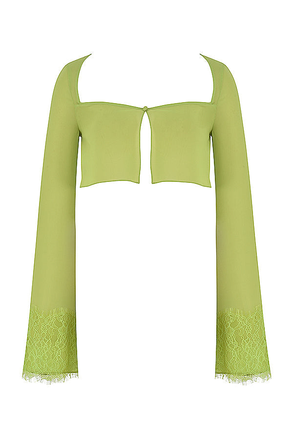 Cropped topp med utskuren maxikjol