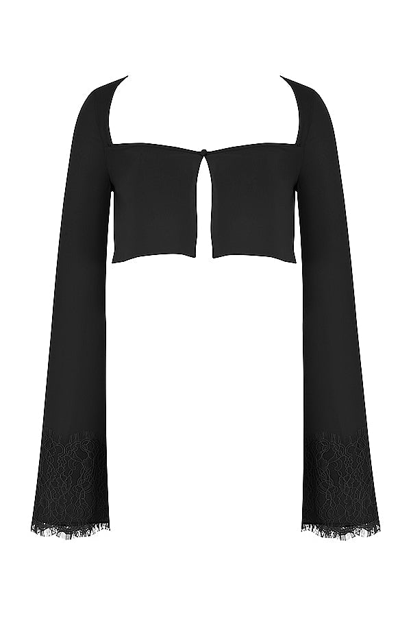 Cropped topp med utskuren maxikjol