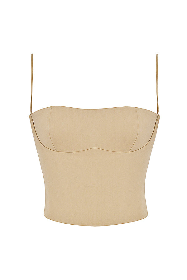 Elegant strukturerad korsett med byxor