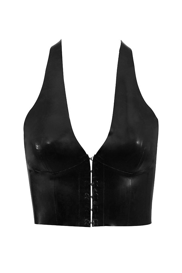 Svart grimstopp i latex