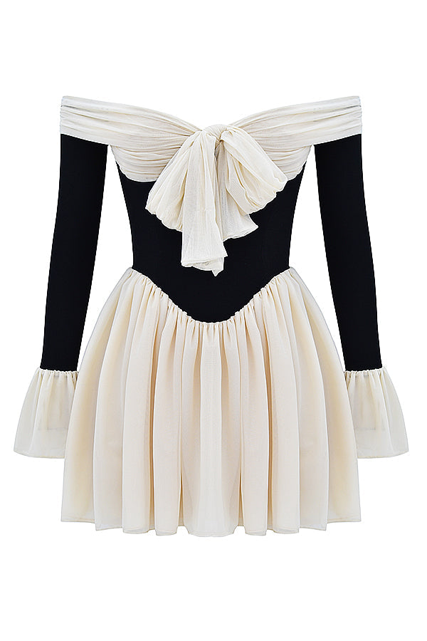 Off shoulder klänning