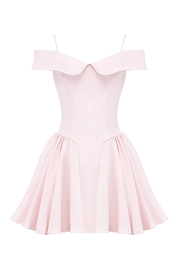 Off shoulder miniklänning