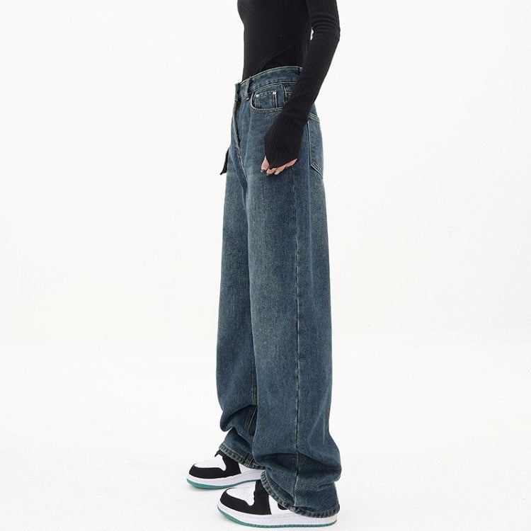 Raka lösa casual jeans
