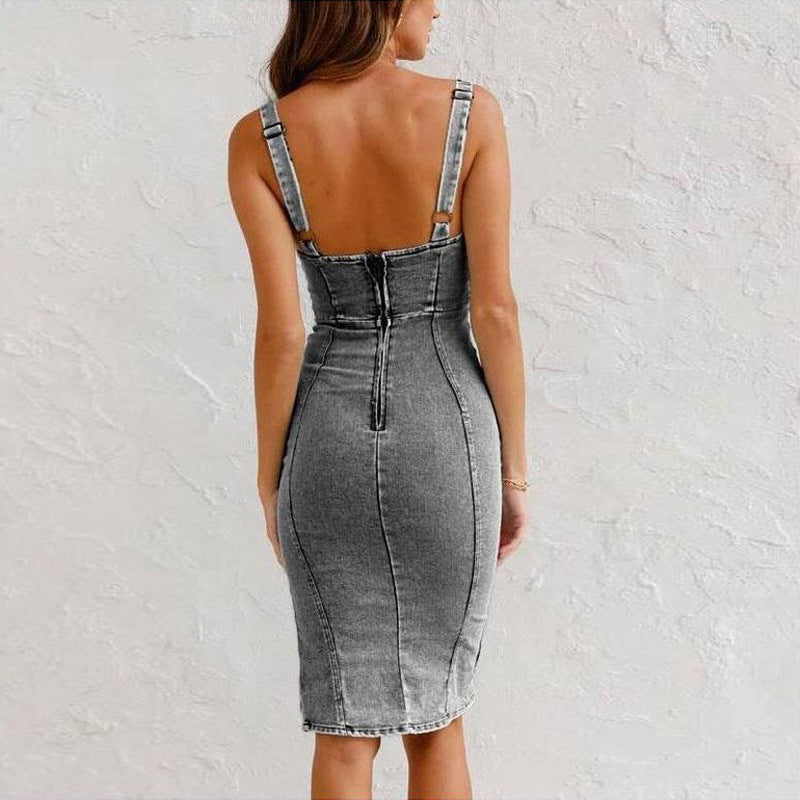 Casual denimklänning