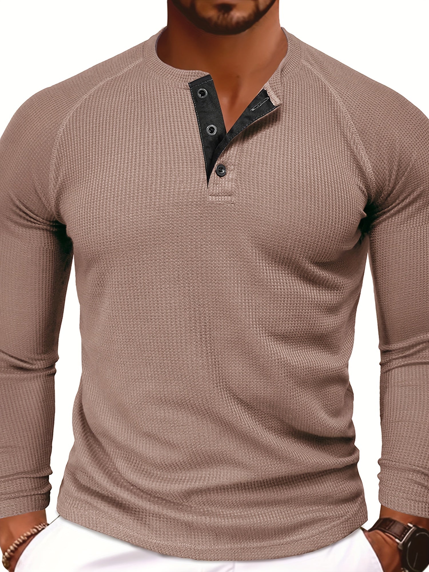 Lå ngärmad Henley skjorta