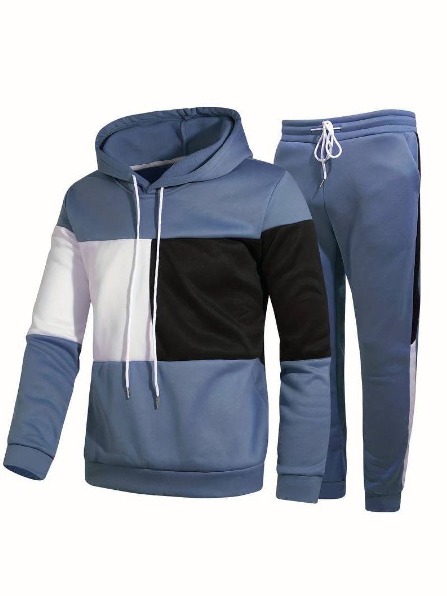 joggingbyxor med luvtröja och dragsko