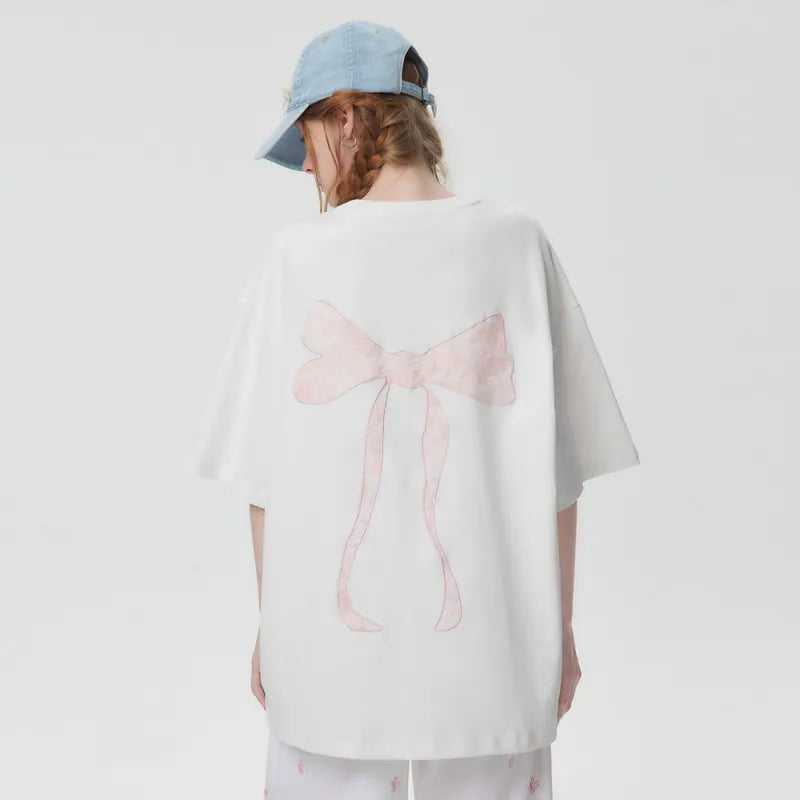 Rosett broderad oversized t-shirt