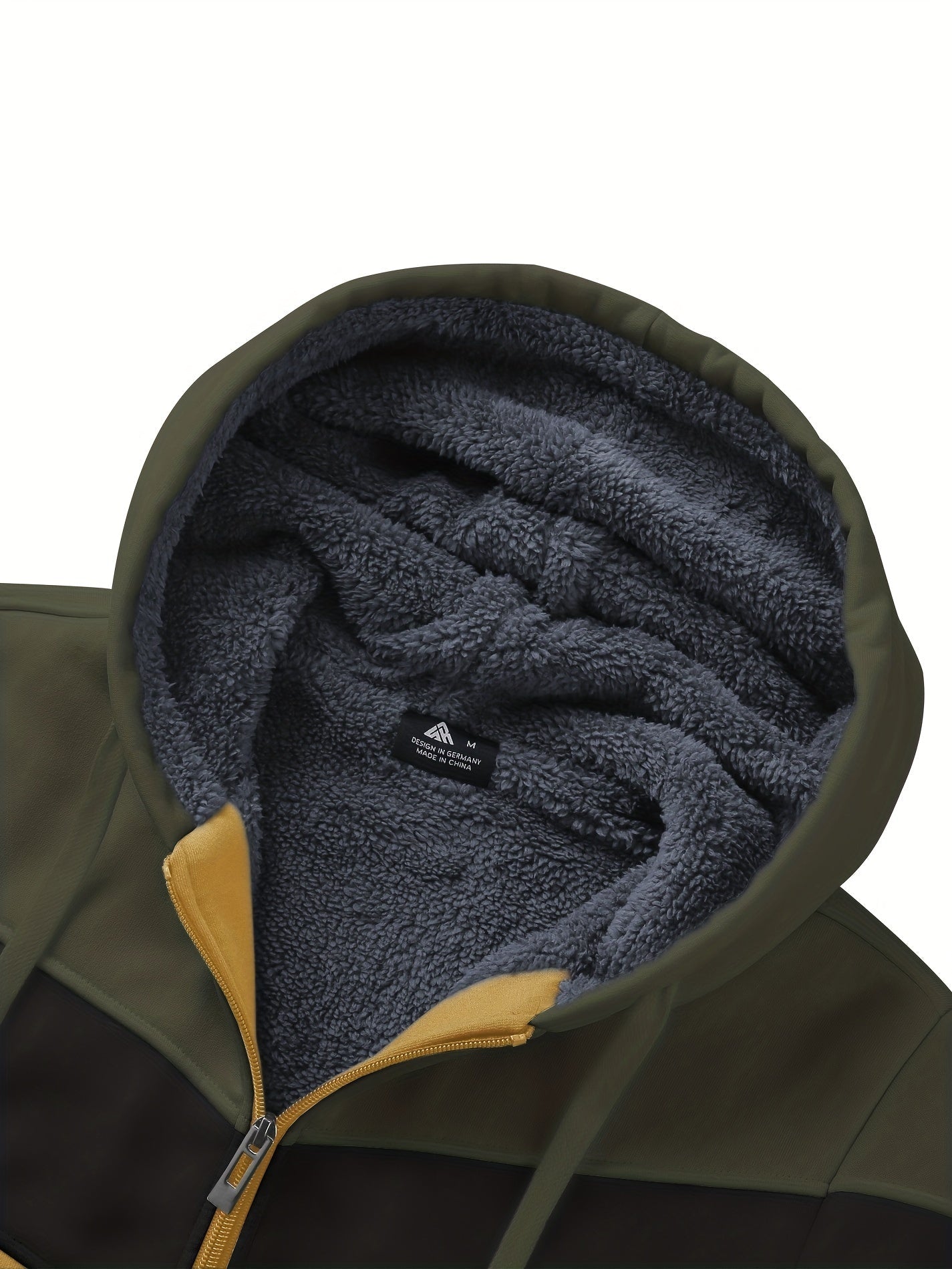 Må ngsidig päls hoodie för män