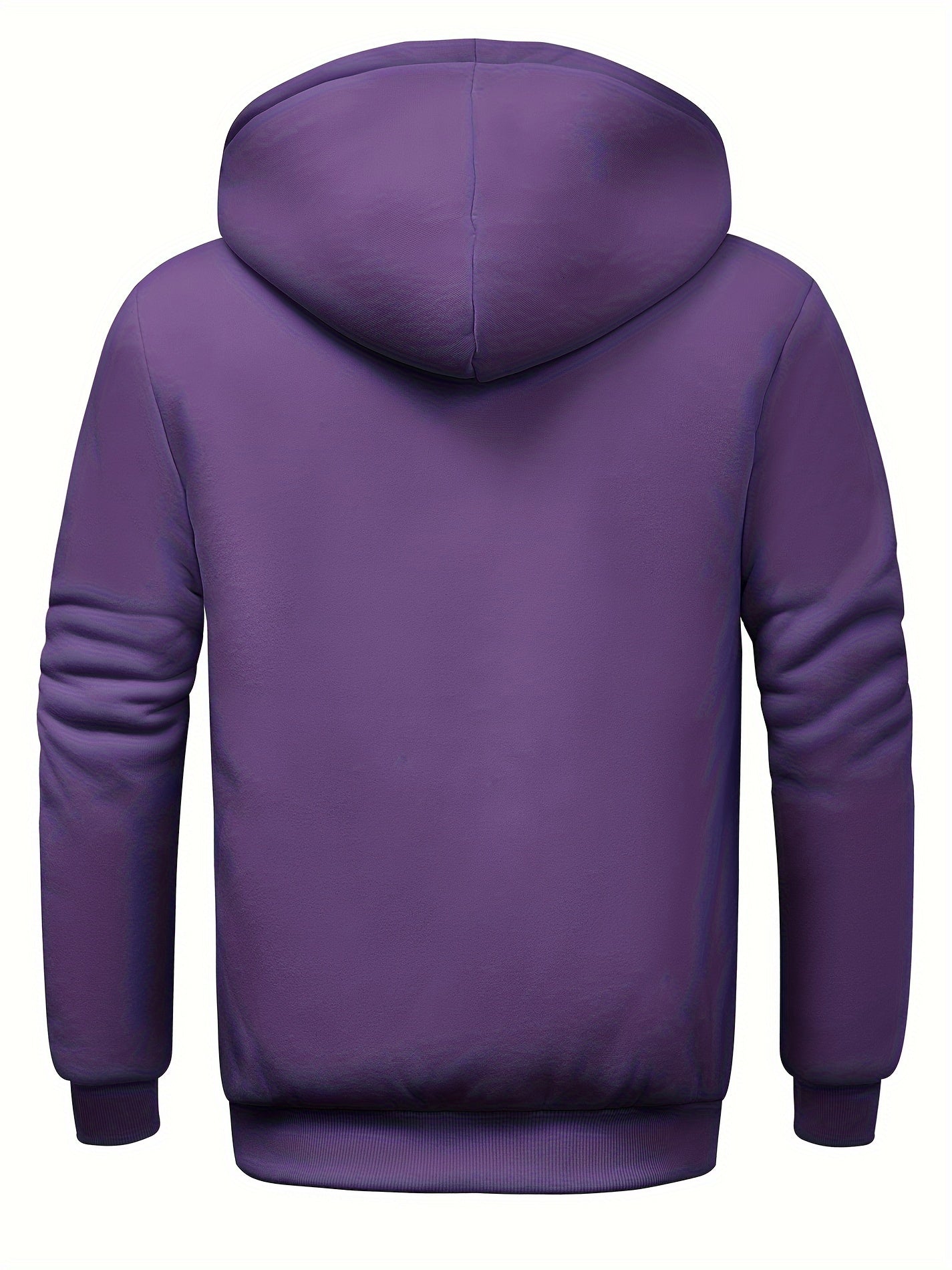 Casual hoodie med päls för män