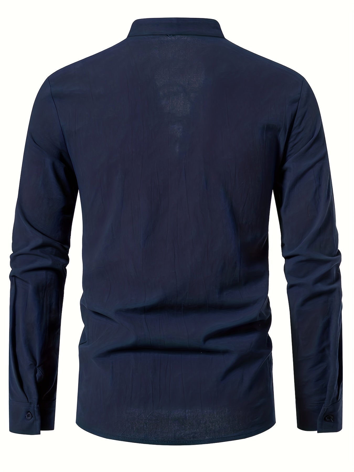 Casual Henley T-shirt med lå nga ärmar