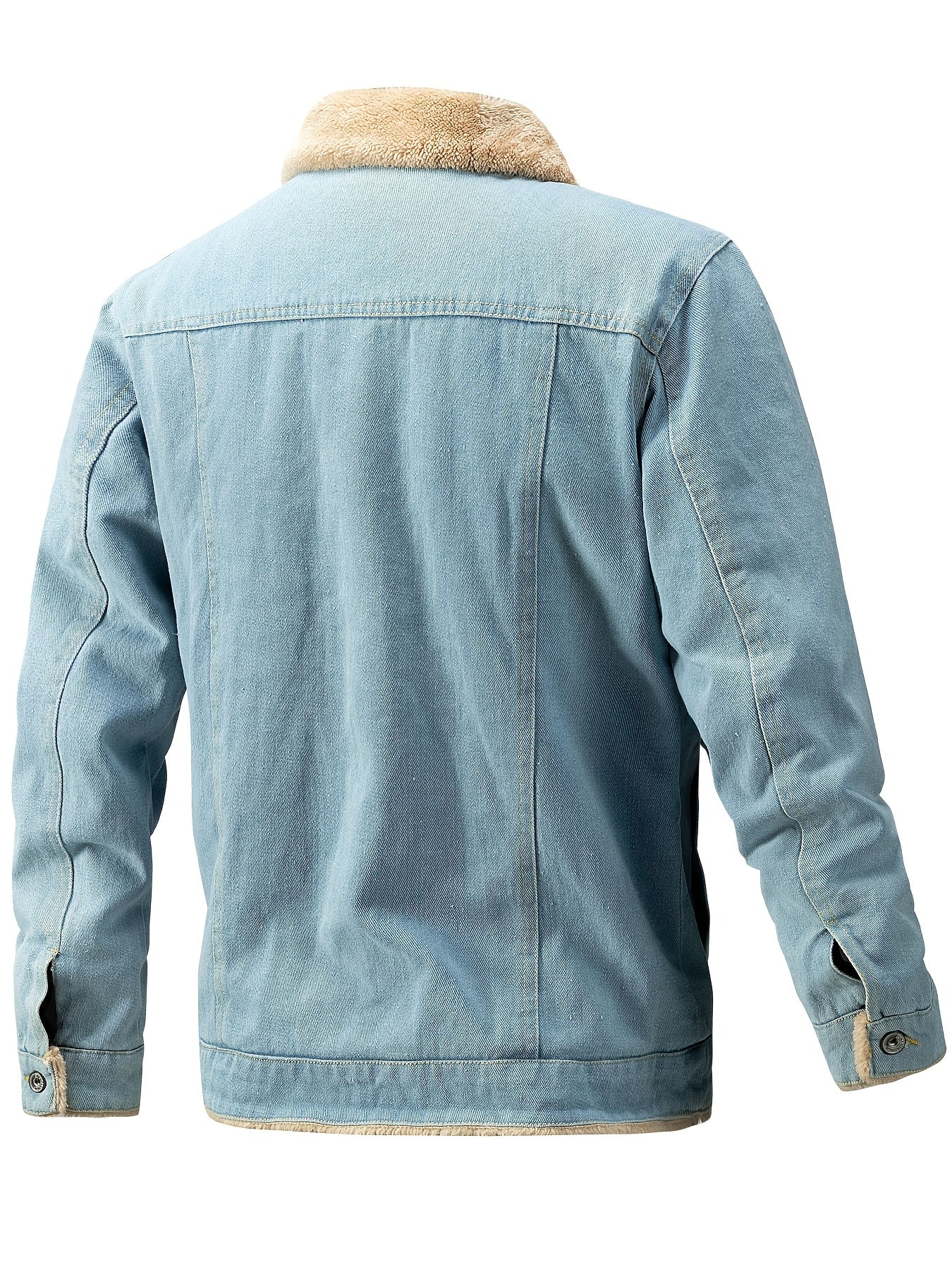 Denimjacka i fleece