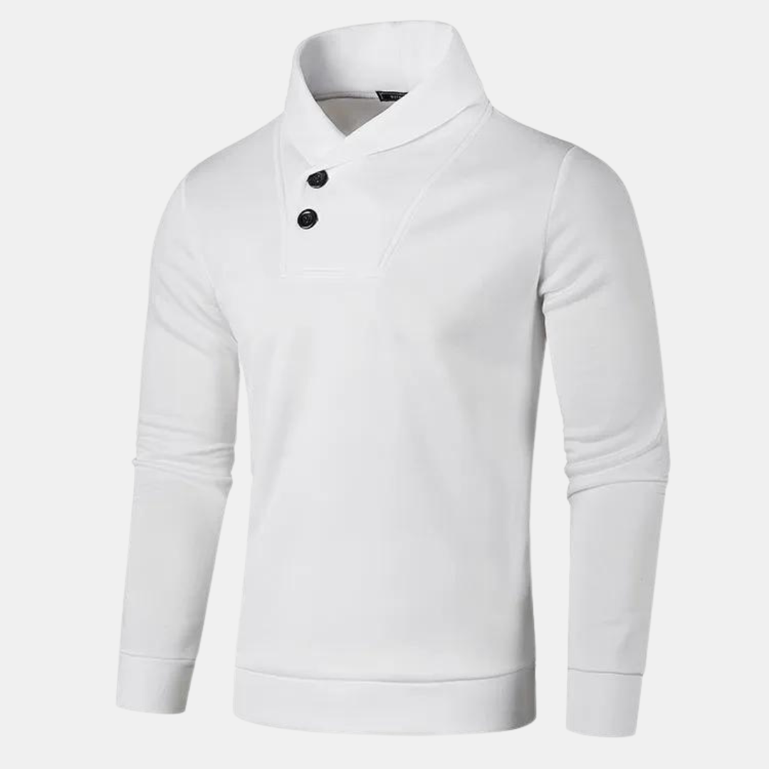 Casual tröja med halv polotröja