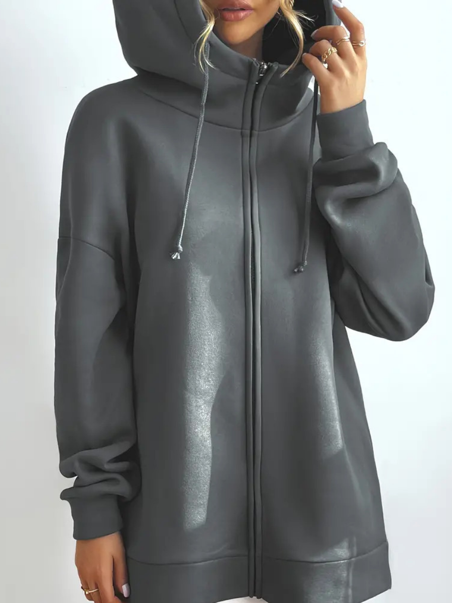 lå ng hoodie