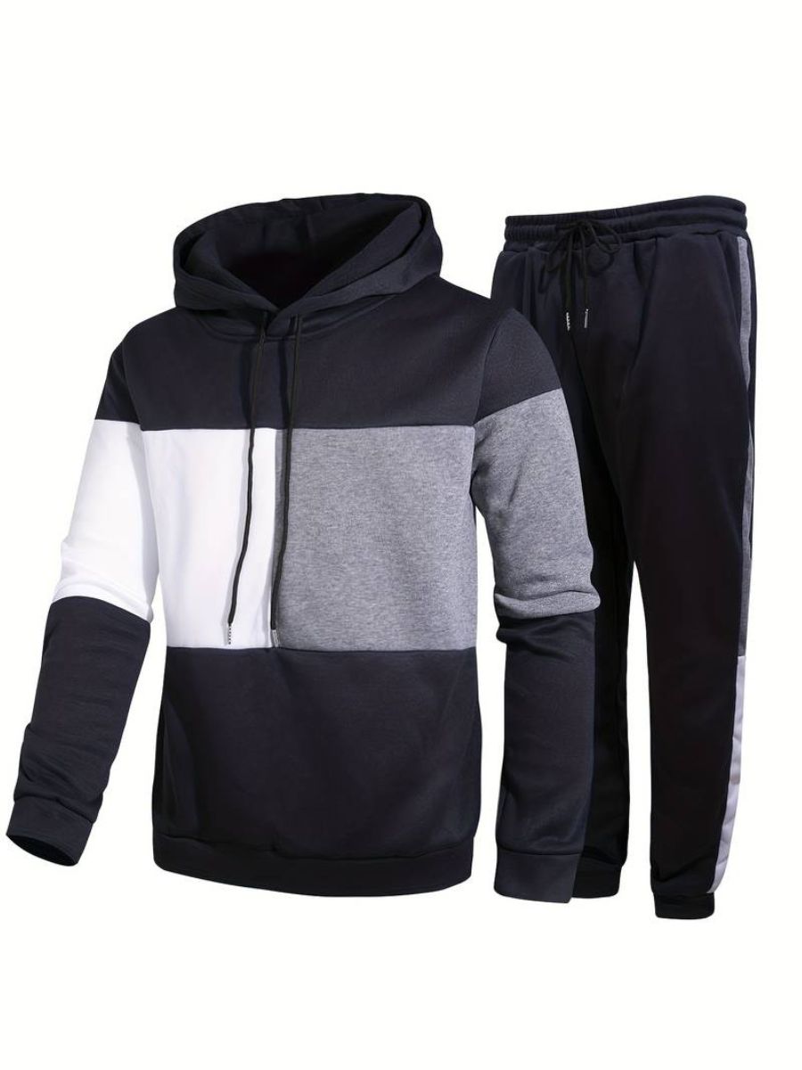 joggingbyxor med luvtröja och dragsko