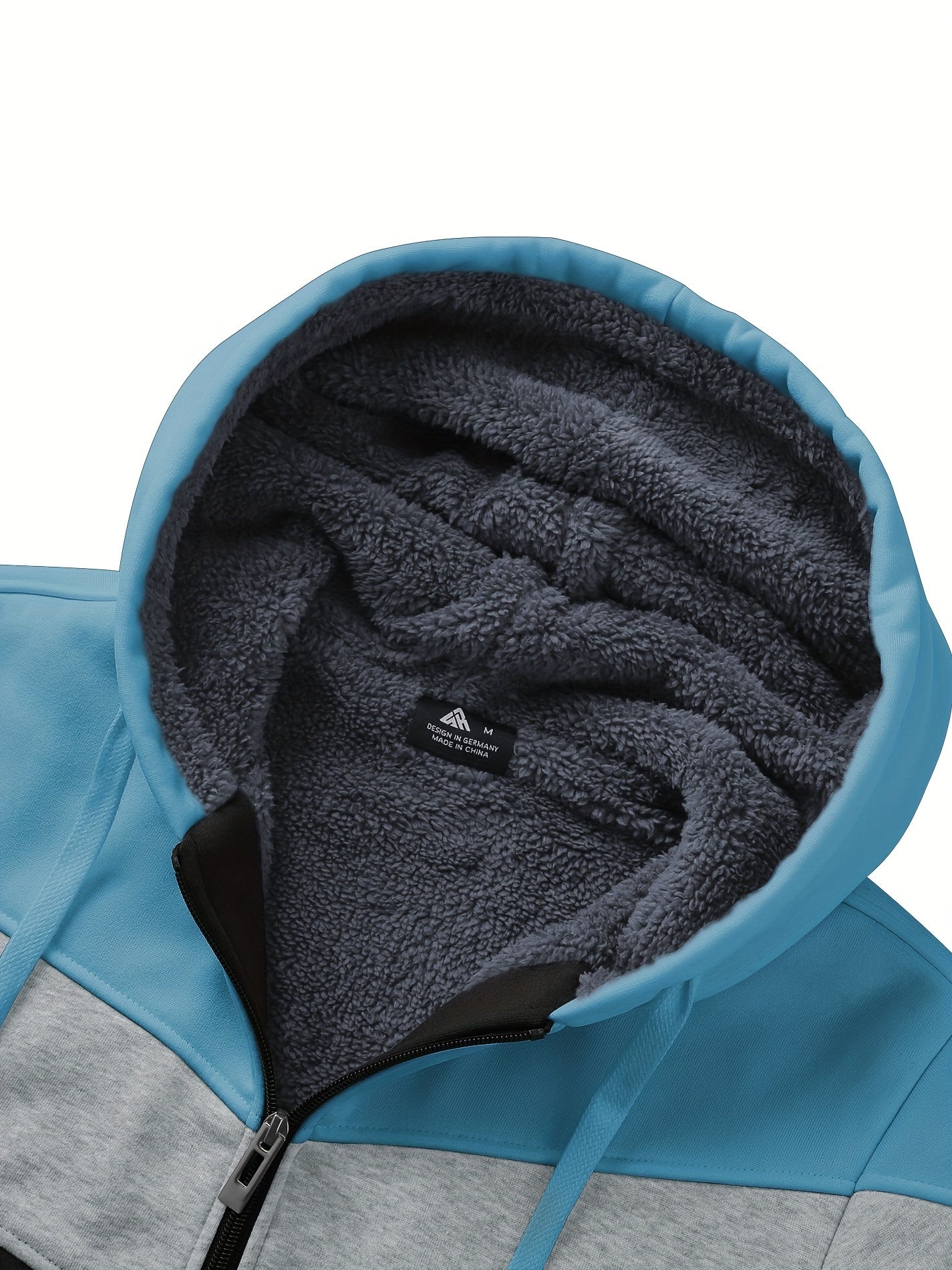 Må ngsidig päls hoodie för män