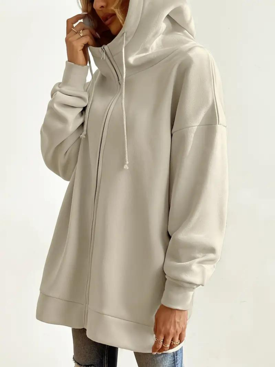 lå ng hoodie