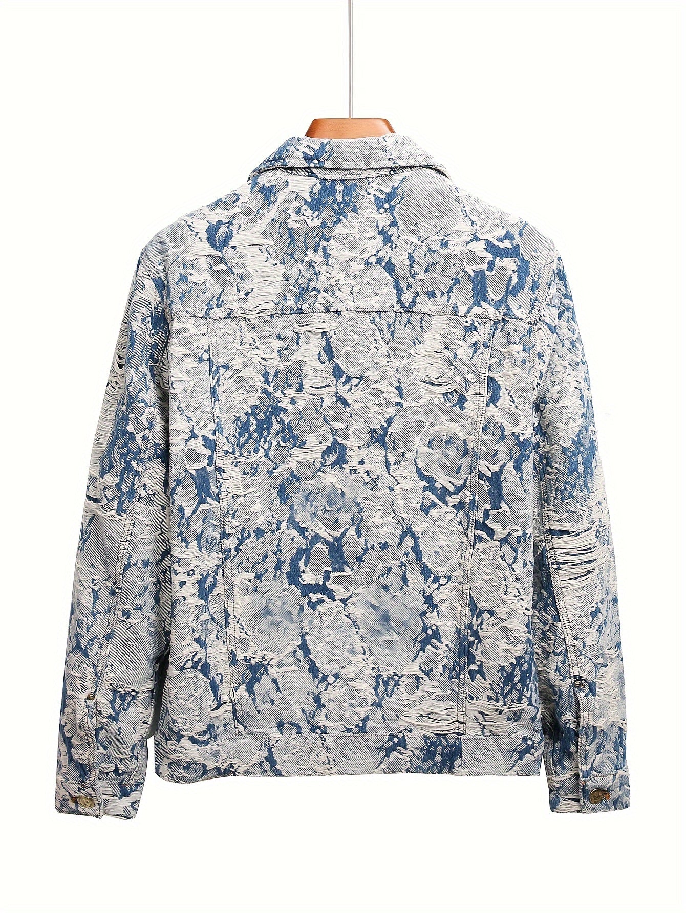 Jacquard jeansjacka
