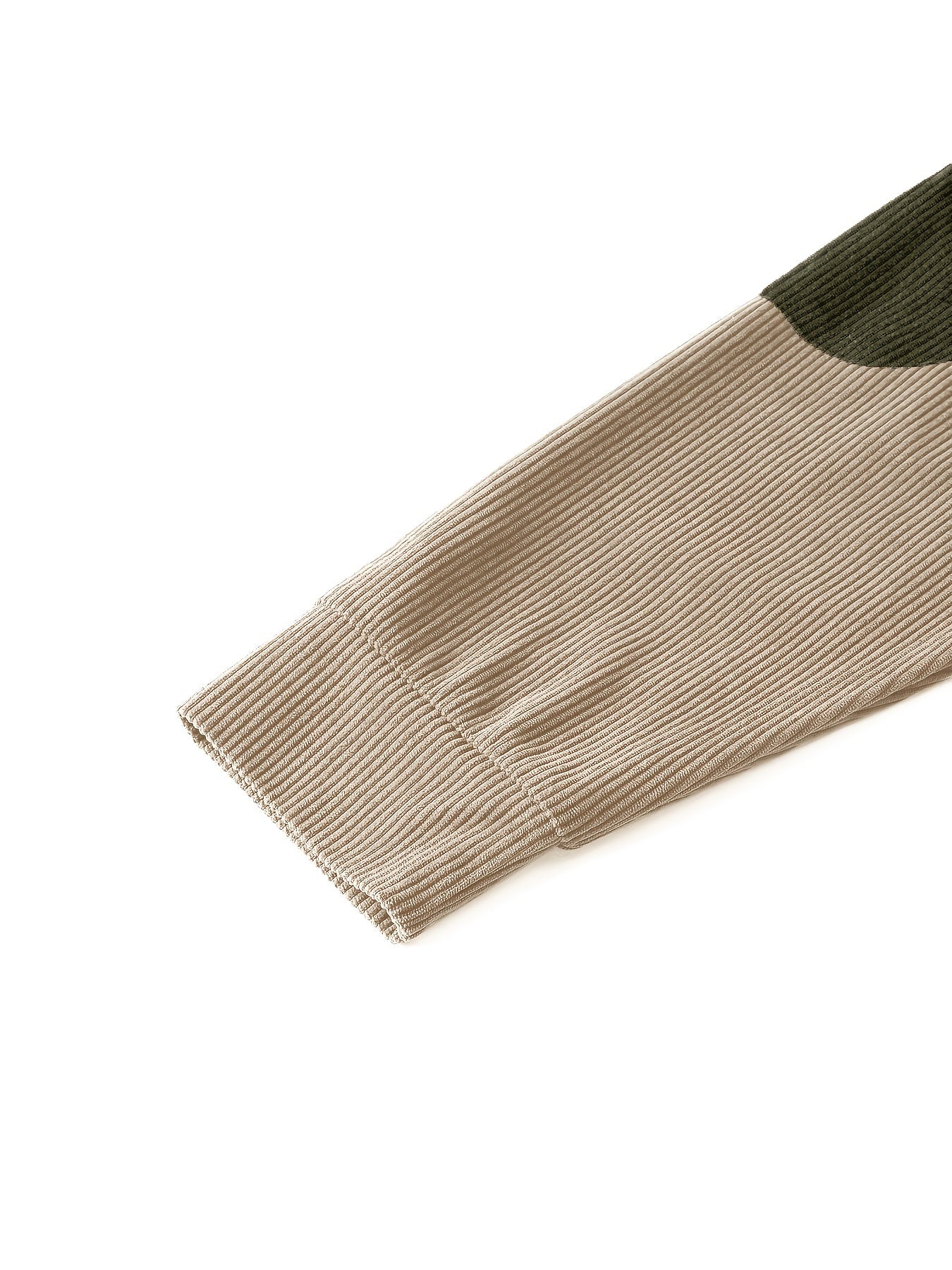 Ribbstickad vintage Henley skjorta med lå nga ärmar och stå krage