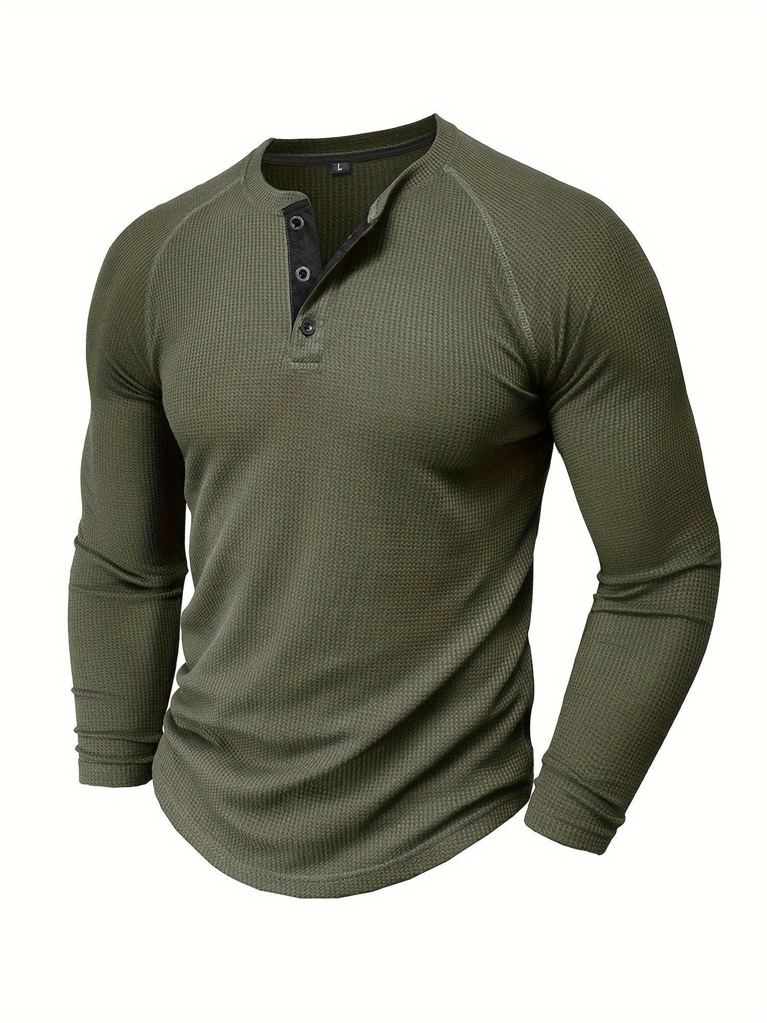 Lå ngärmad Henley skjorta