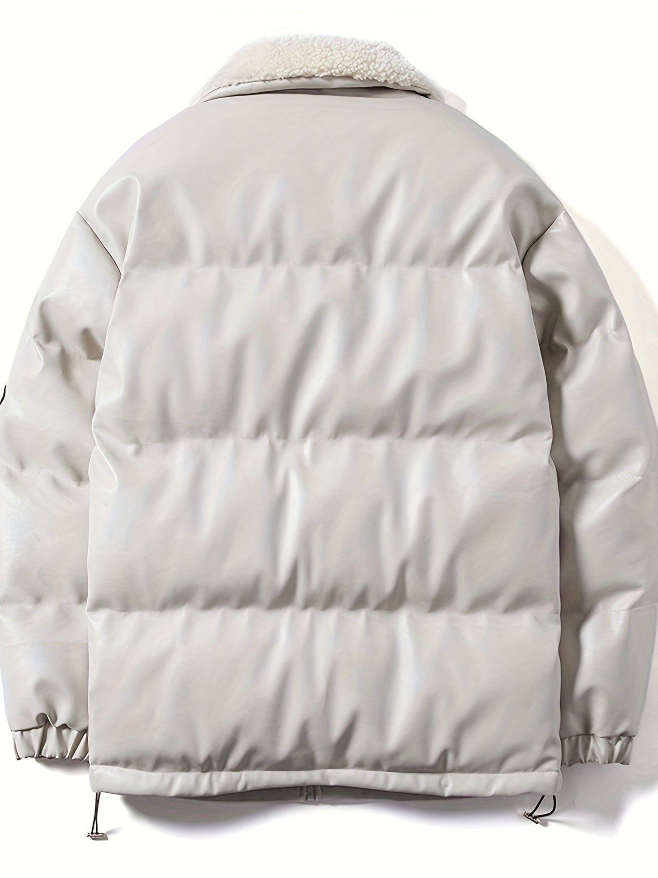 Quiltad skinnjacka för män