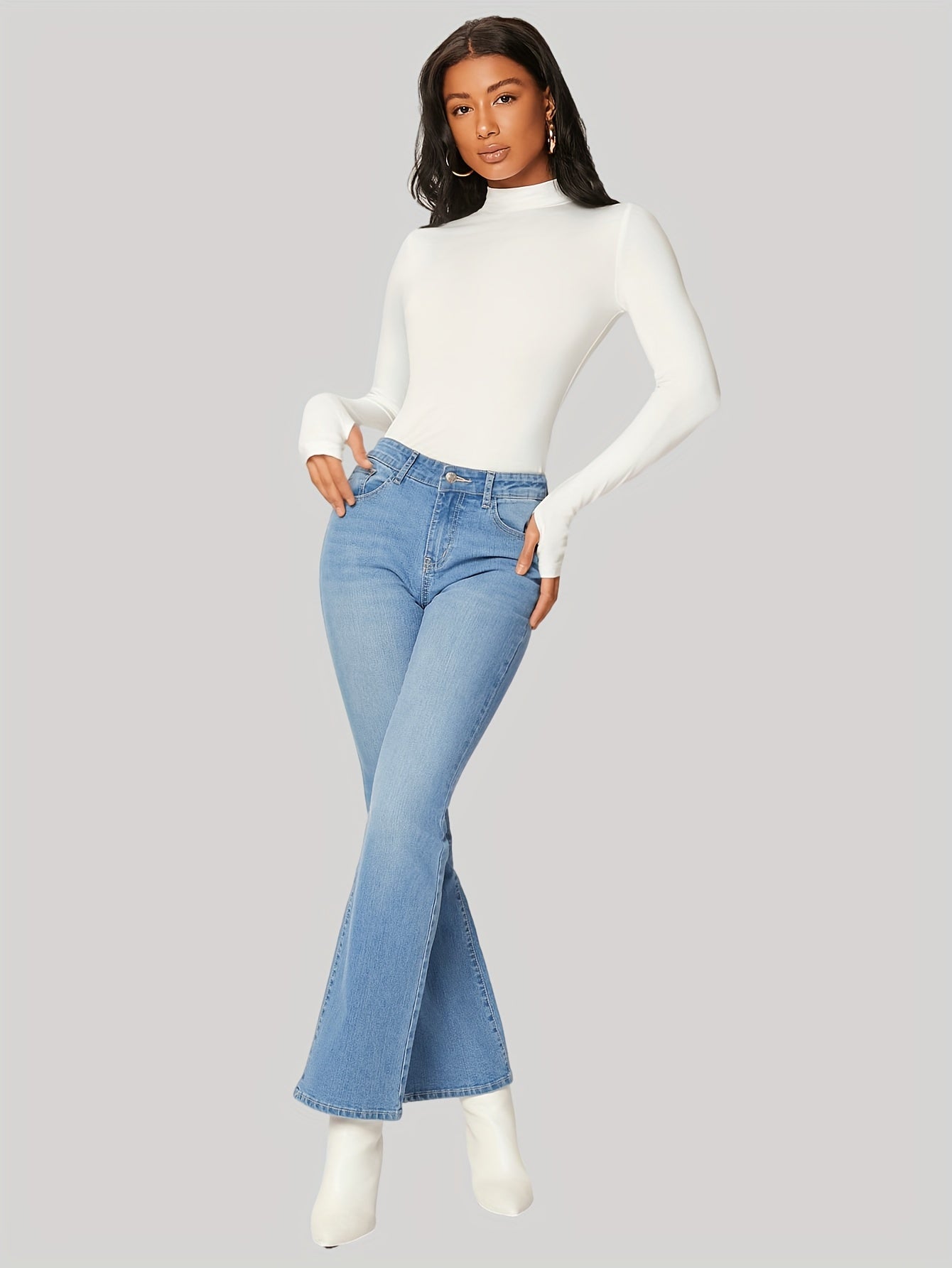 T-shirt med turtleneck