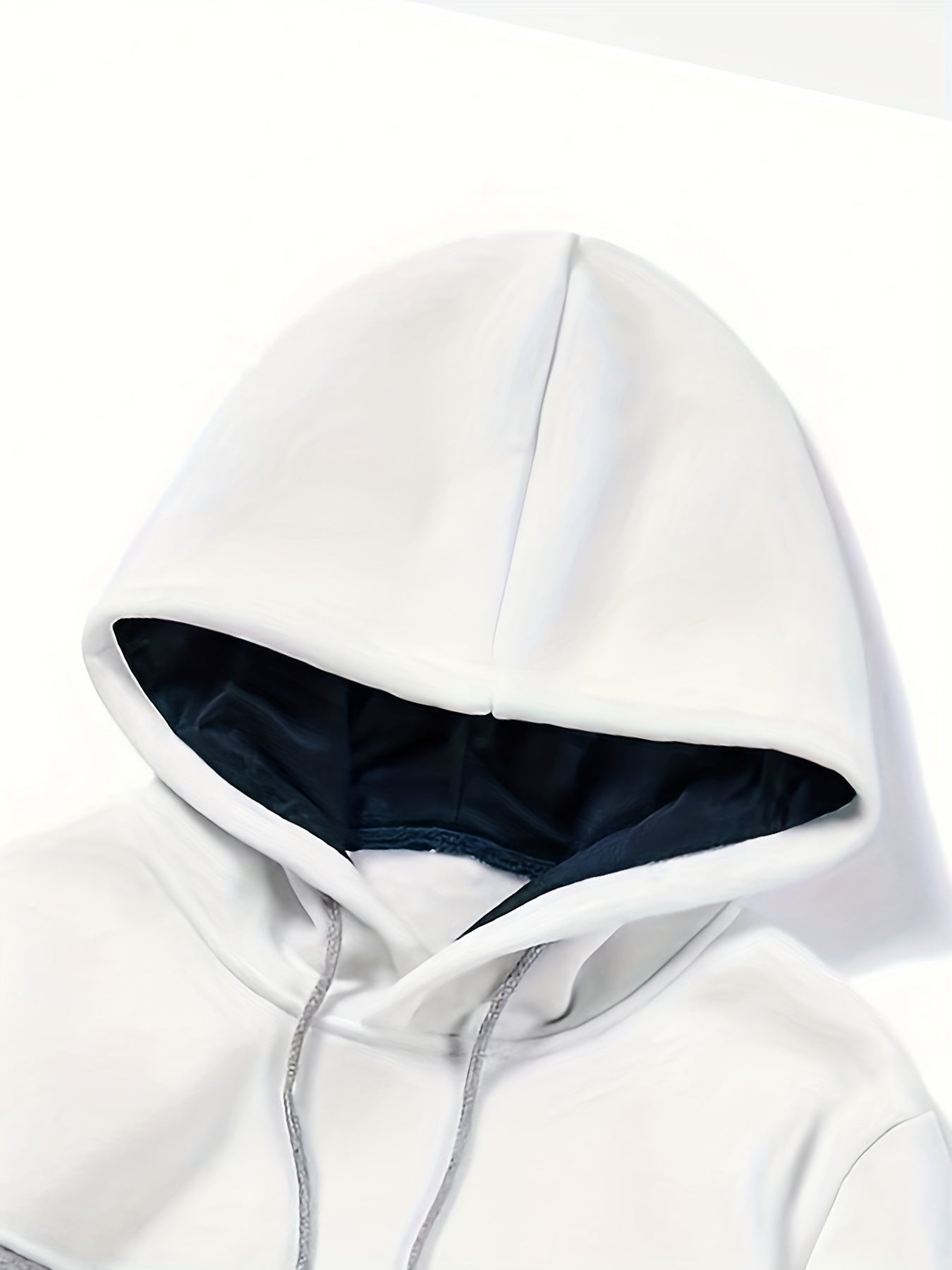 Randig hoodie för män