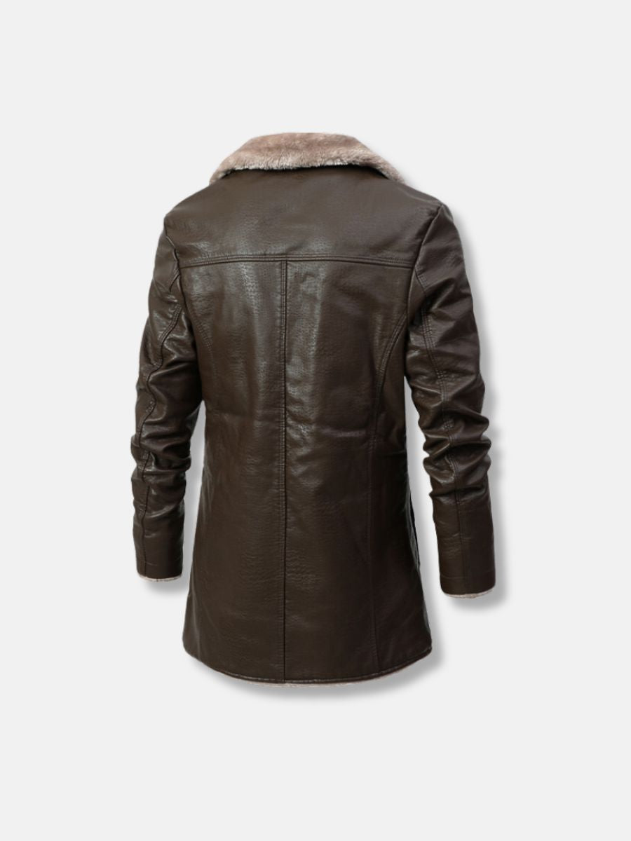 vinterjacka i skinn i fleece