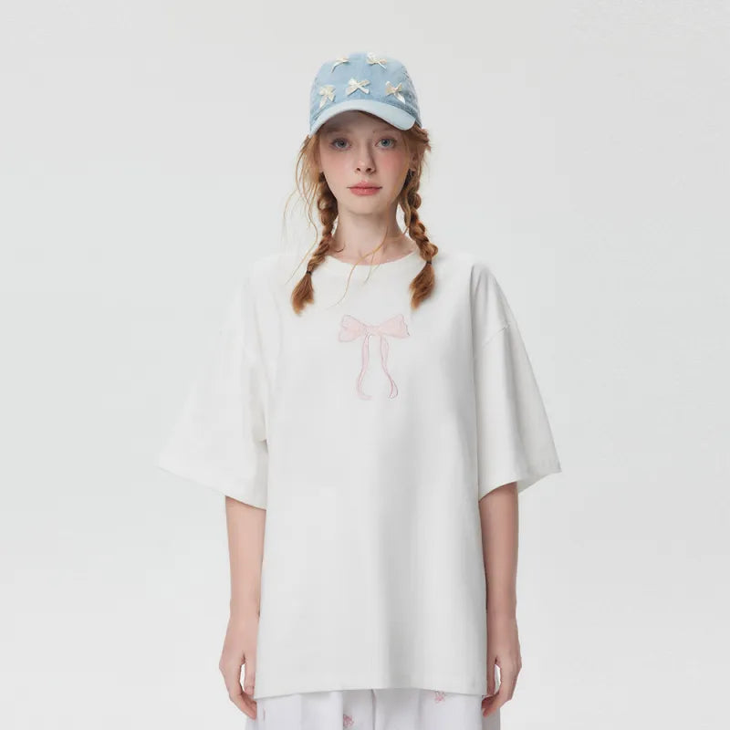 Rosett broderad oversized t-shirt