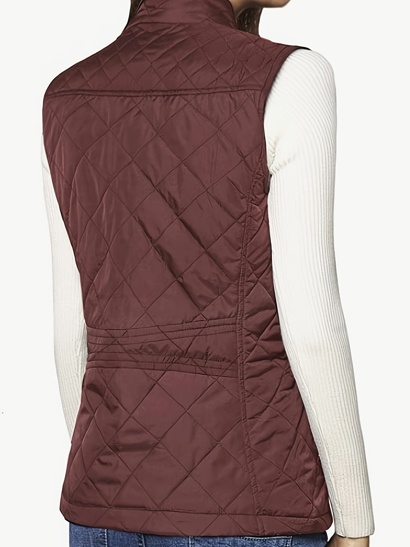 Ärmlös cardigan med argylemönster