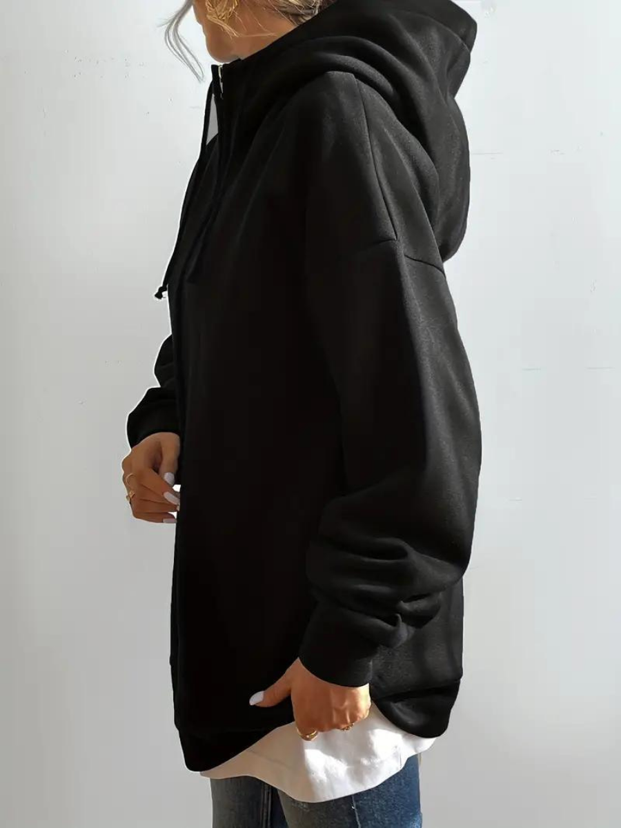lå ng hoodie