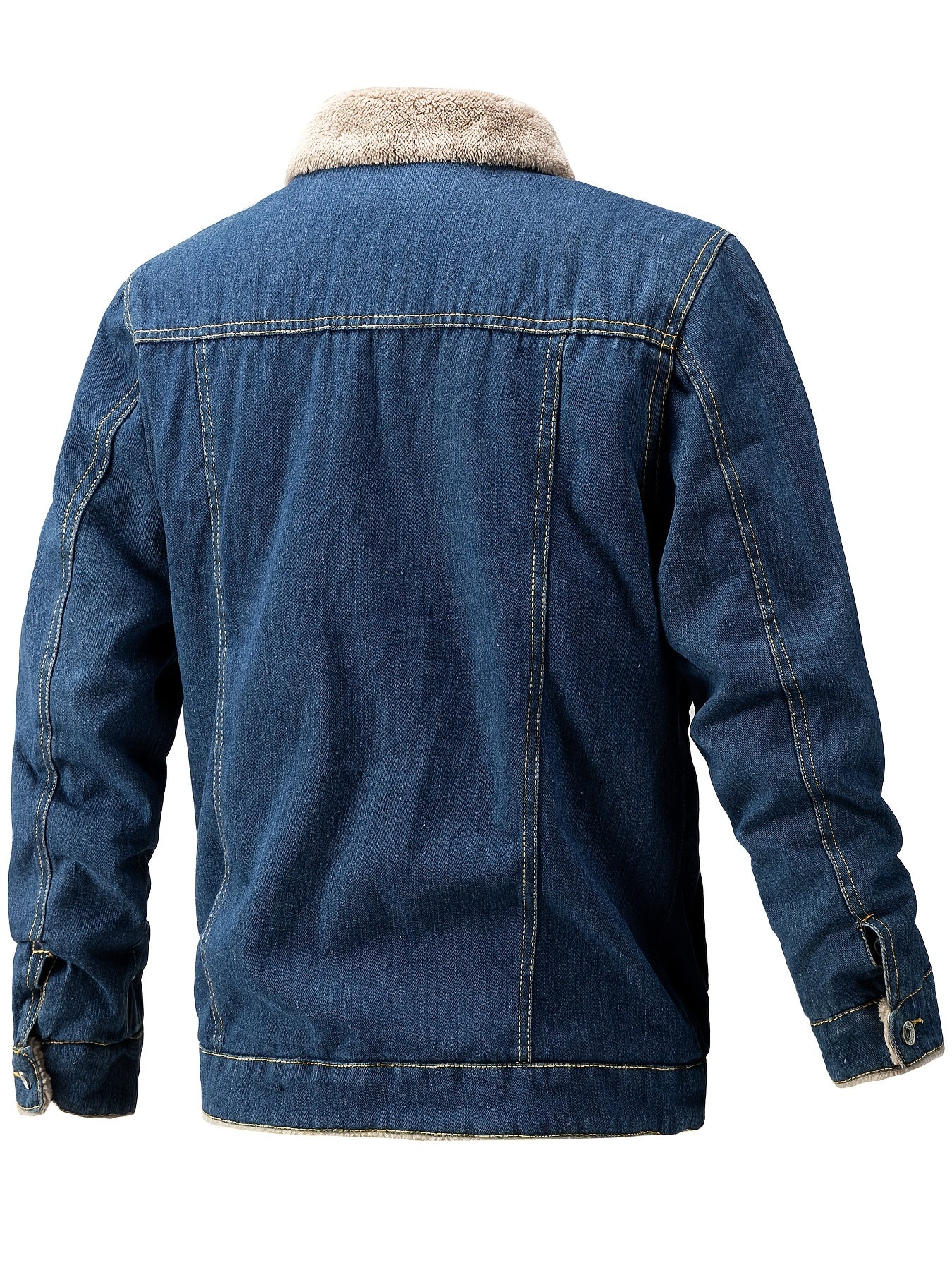 Denimjacka i fleece