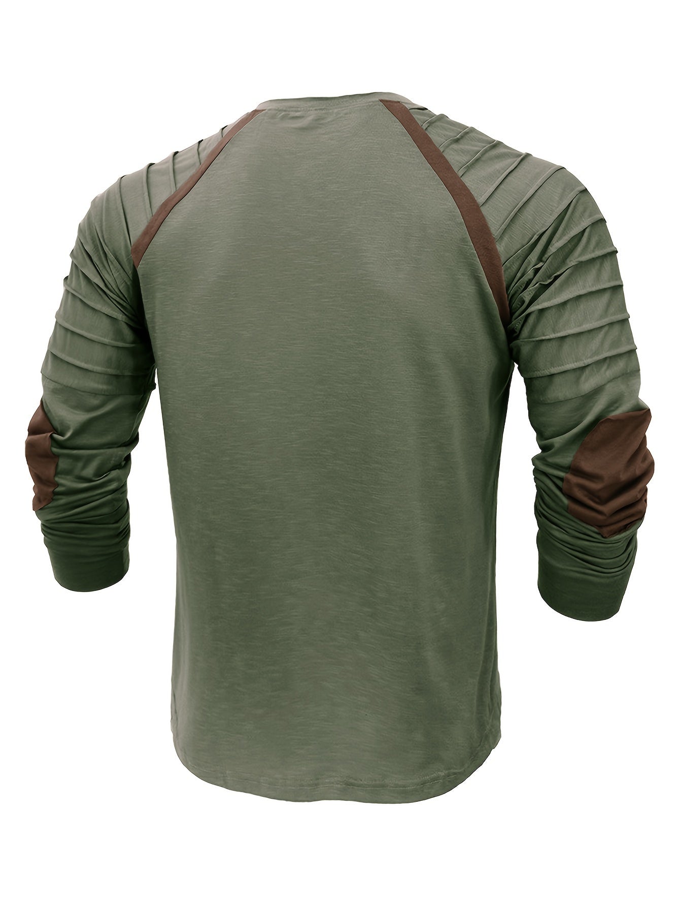 Vintage lå ngärmad henley skjorta