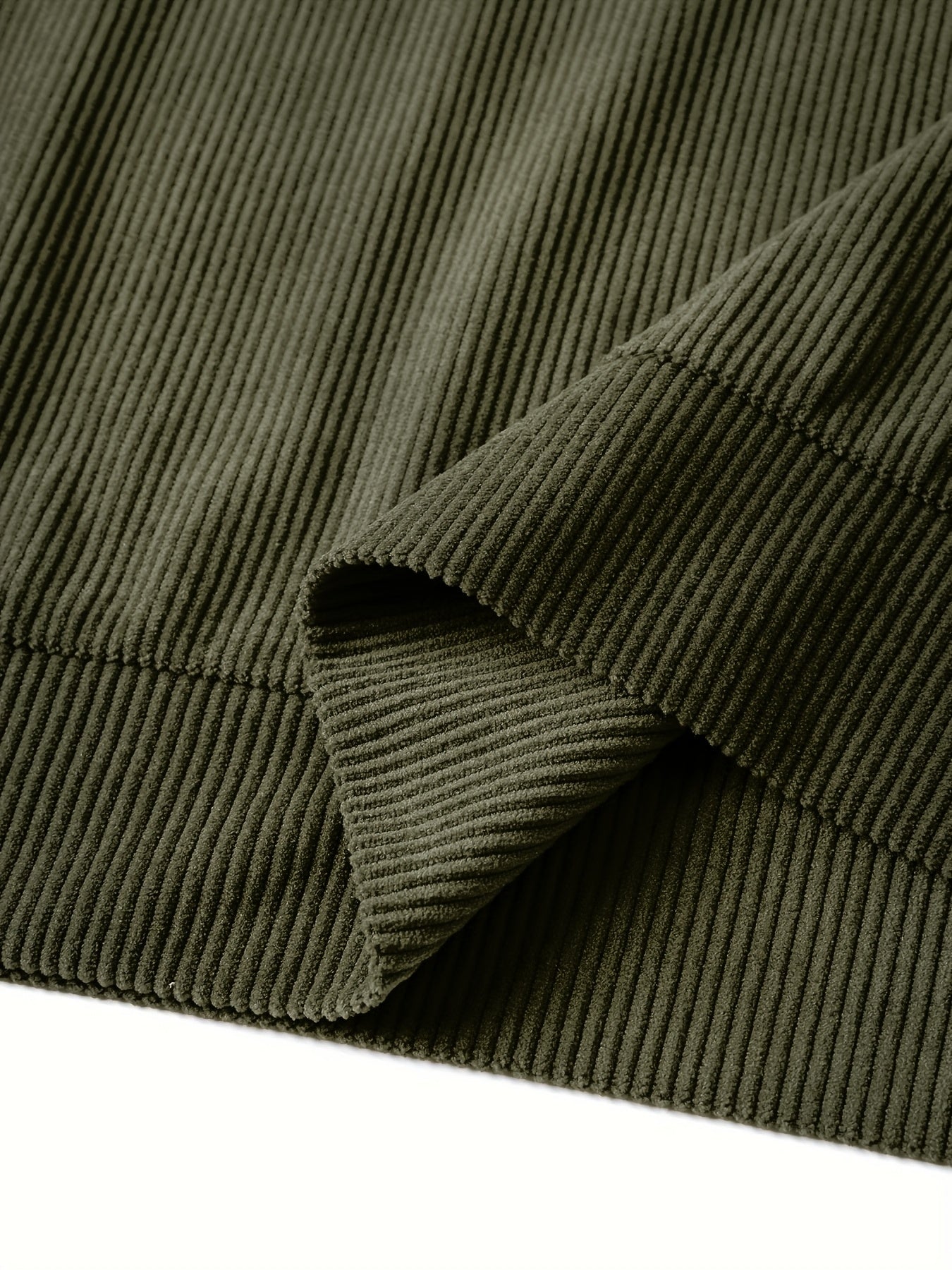Ribbstickad vintage Henley skjorta med lå nga ärmar och stå krage
