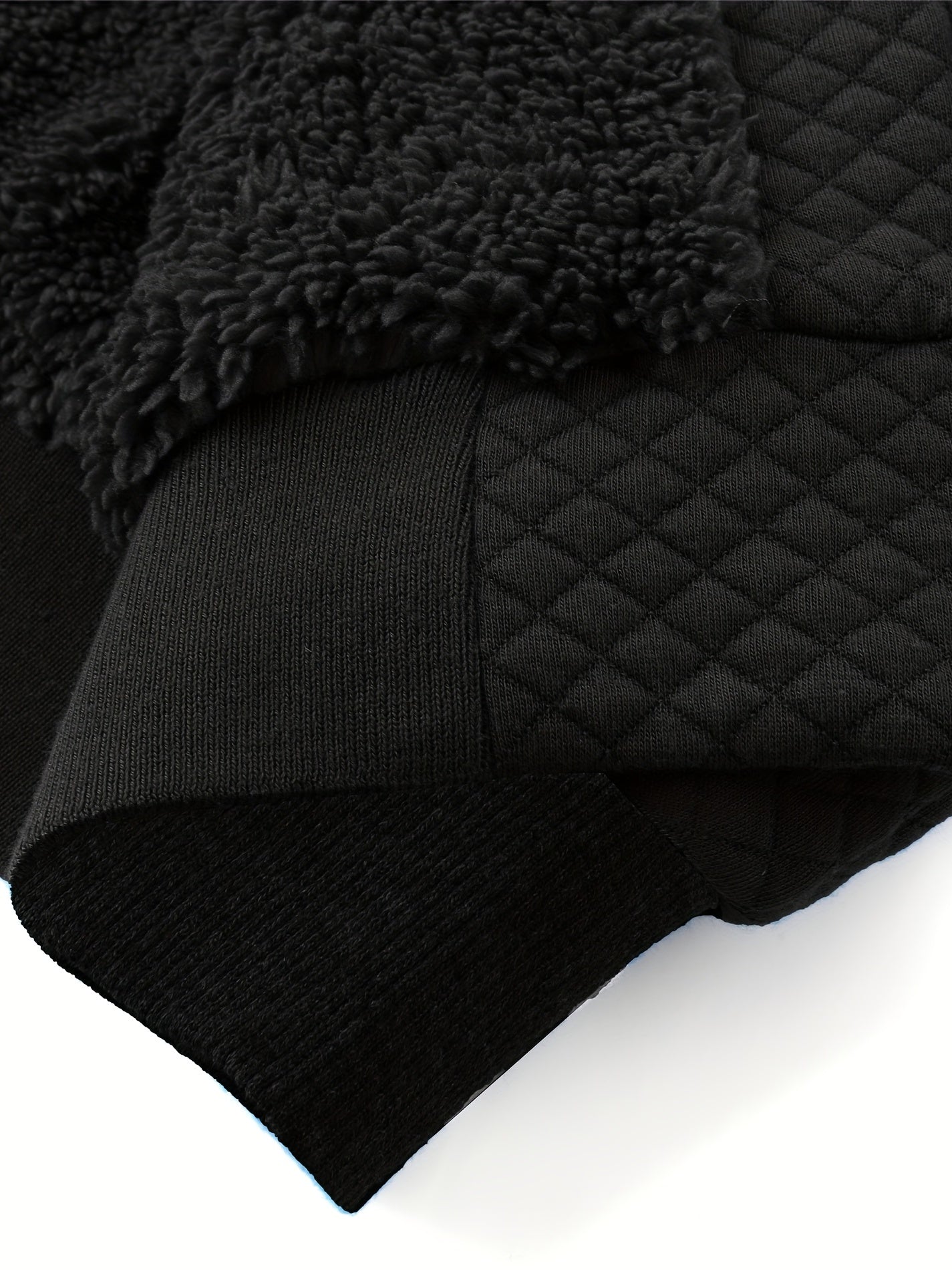 Sherpafodrad hoodie med päls