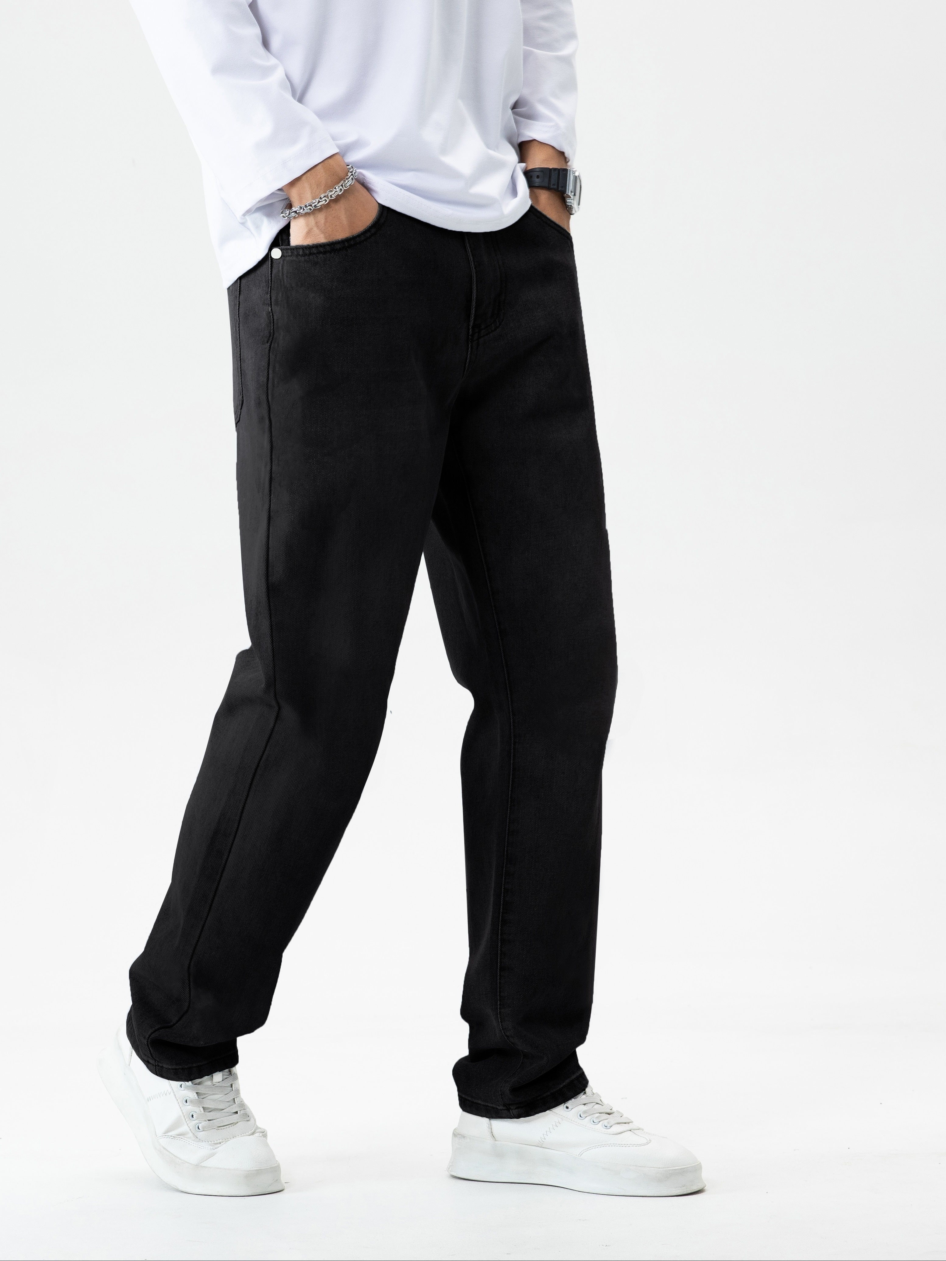 Jeans med raka ben för män