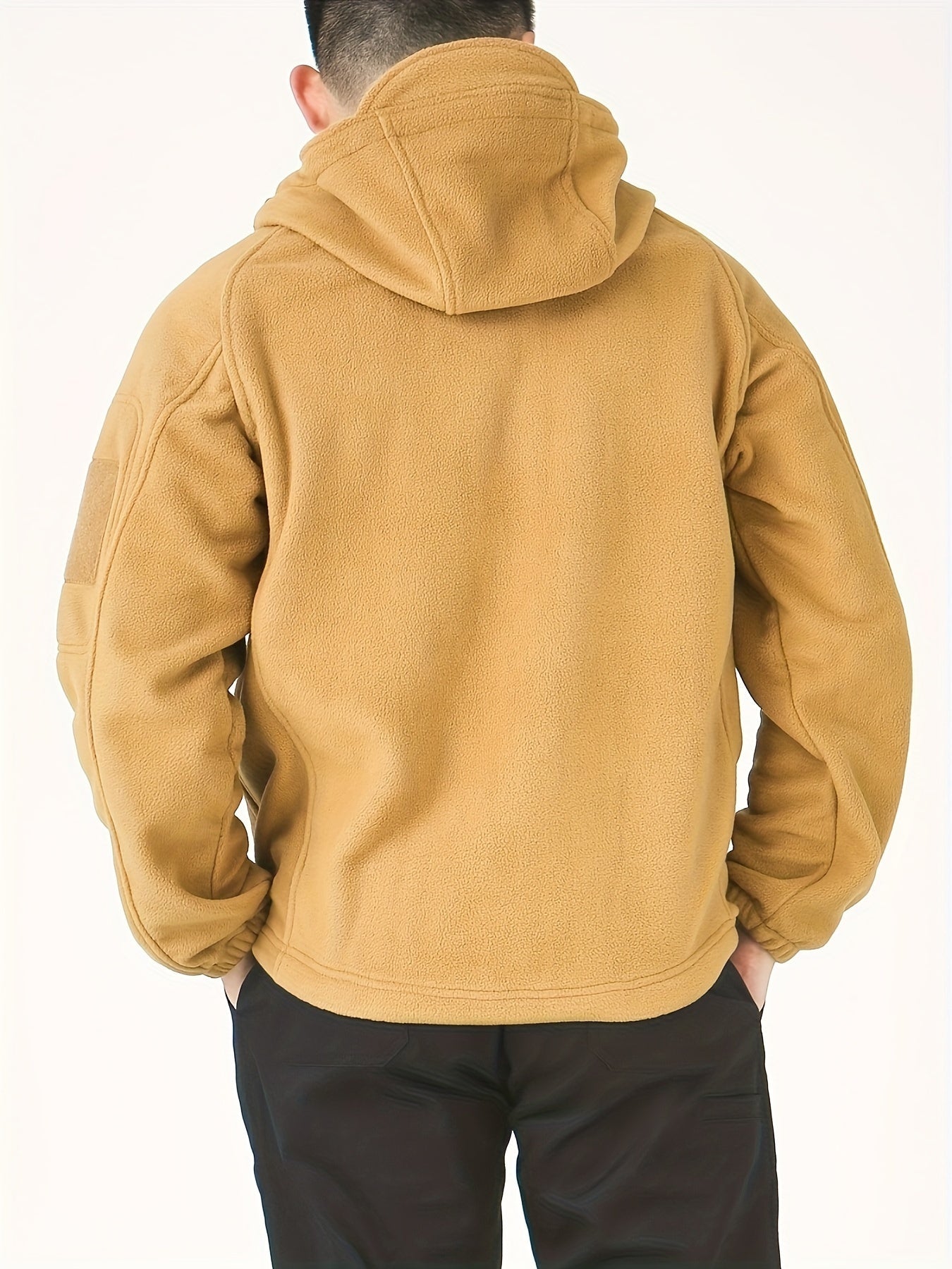 Varm hoodie gjord av polarfleece