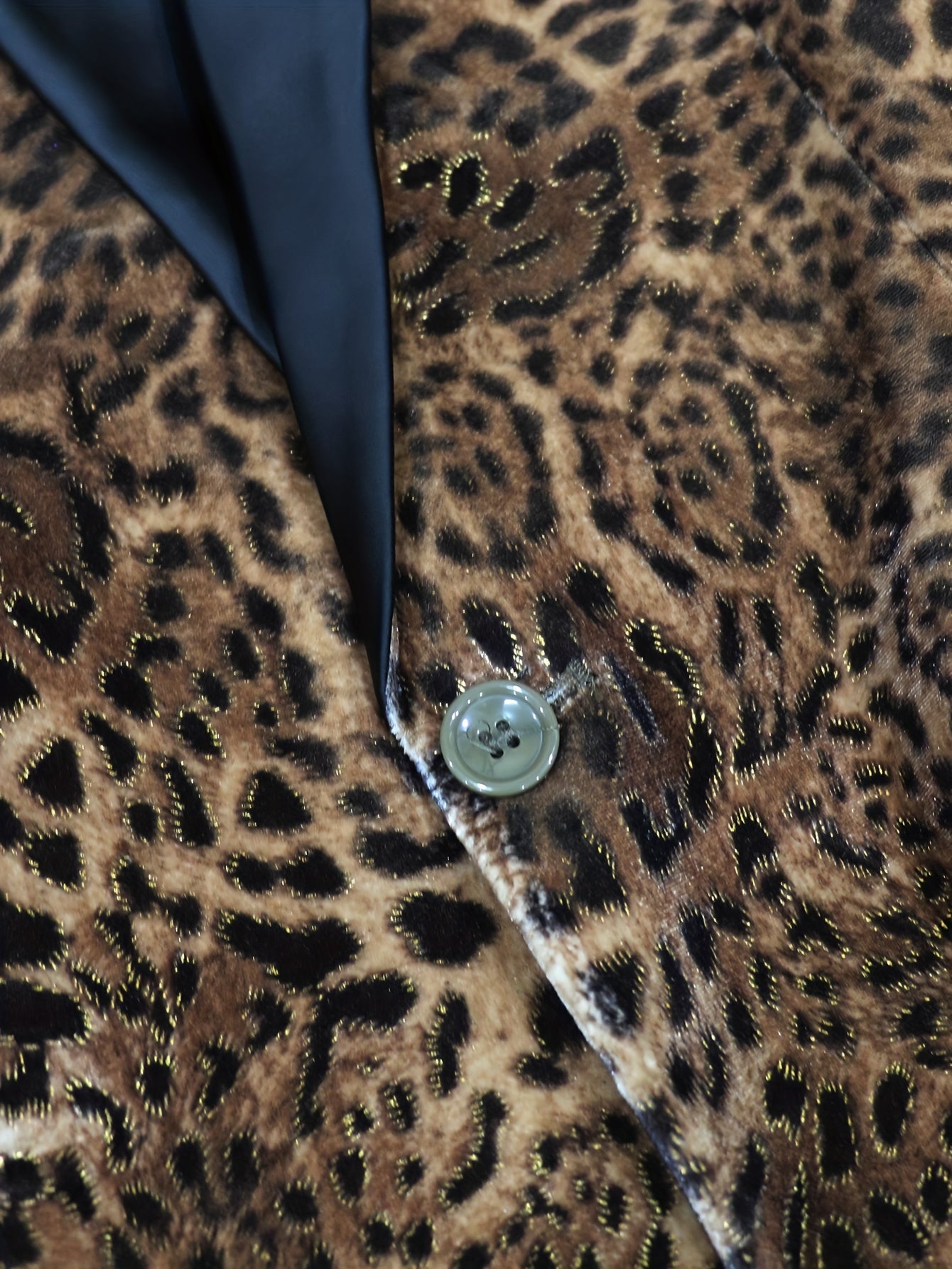 Leopardmönstrad kavaj