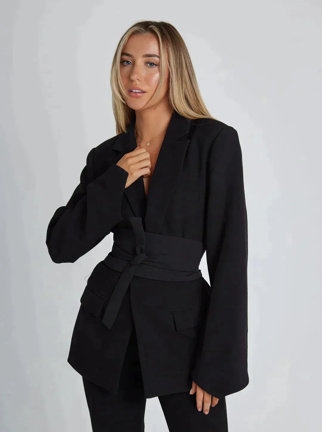 Blazer med skärp
