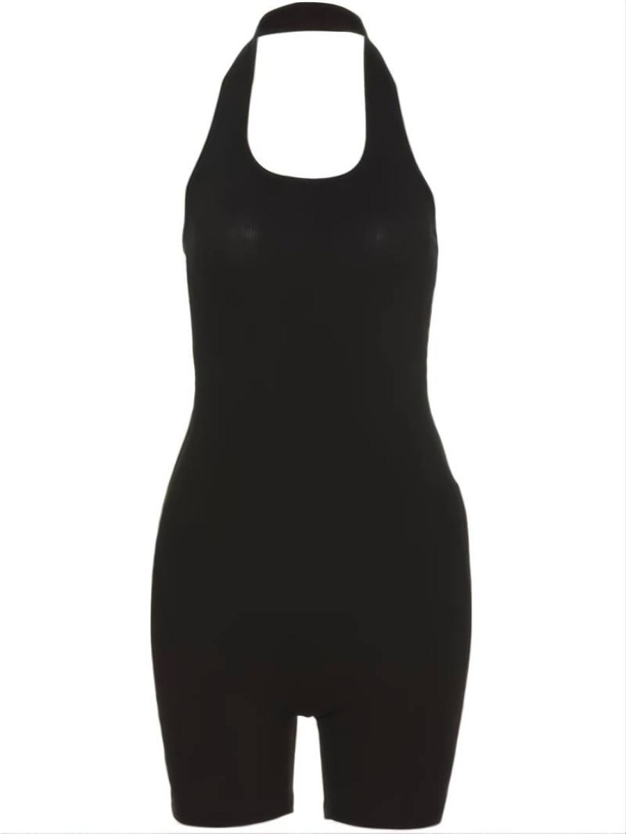 grimma rygglösa rompers