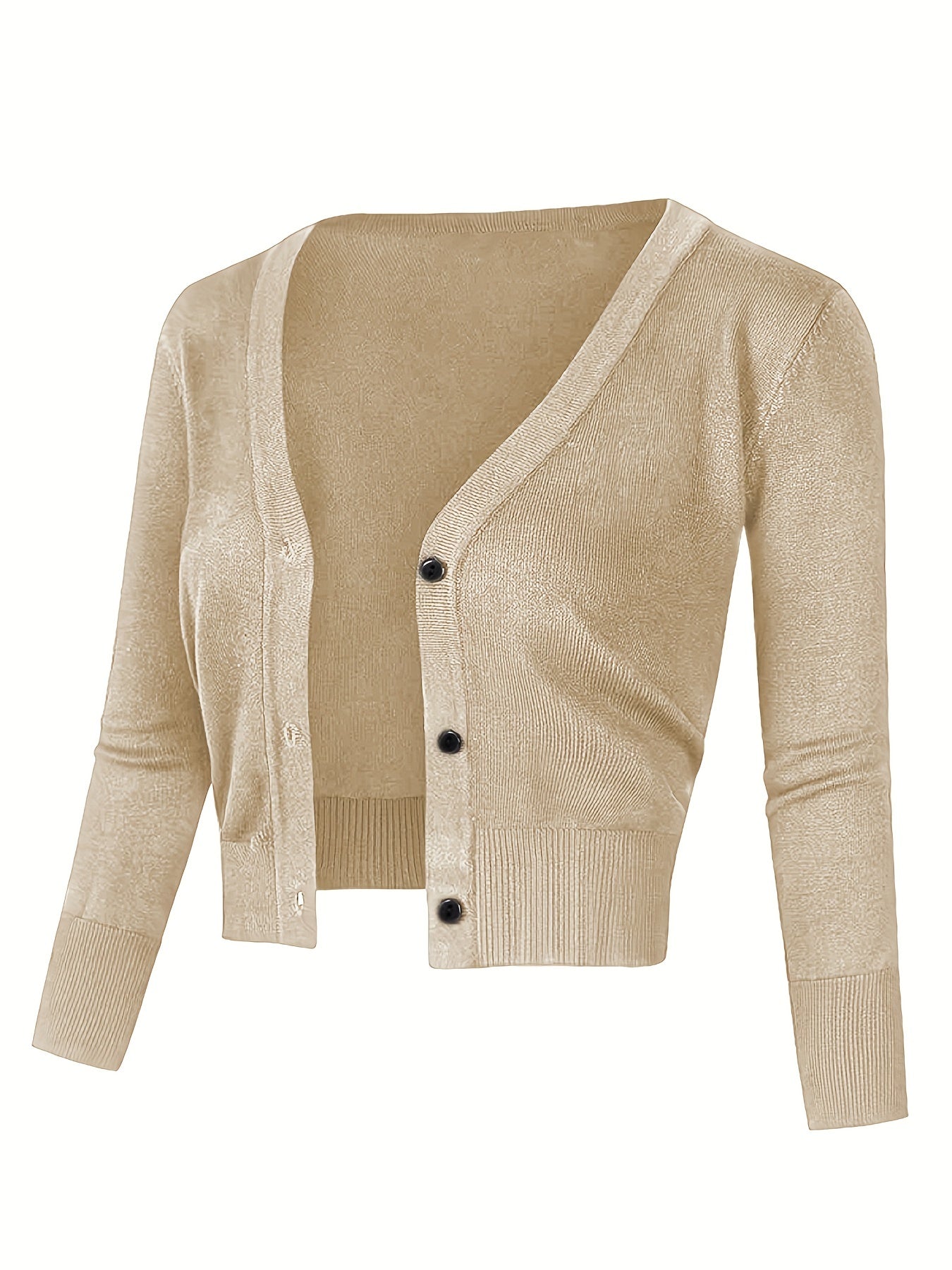 Bolero cardigan med knappstängning