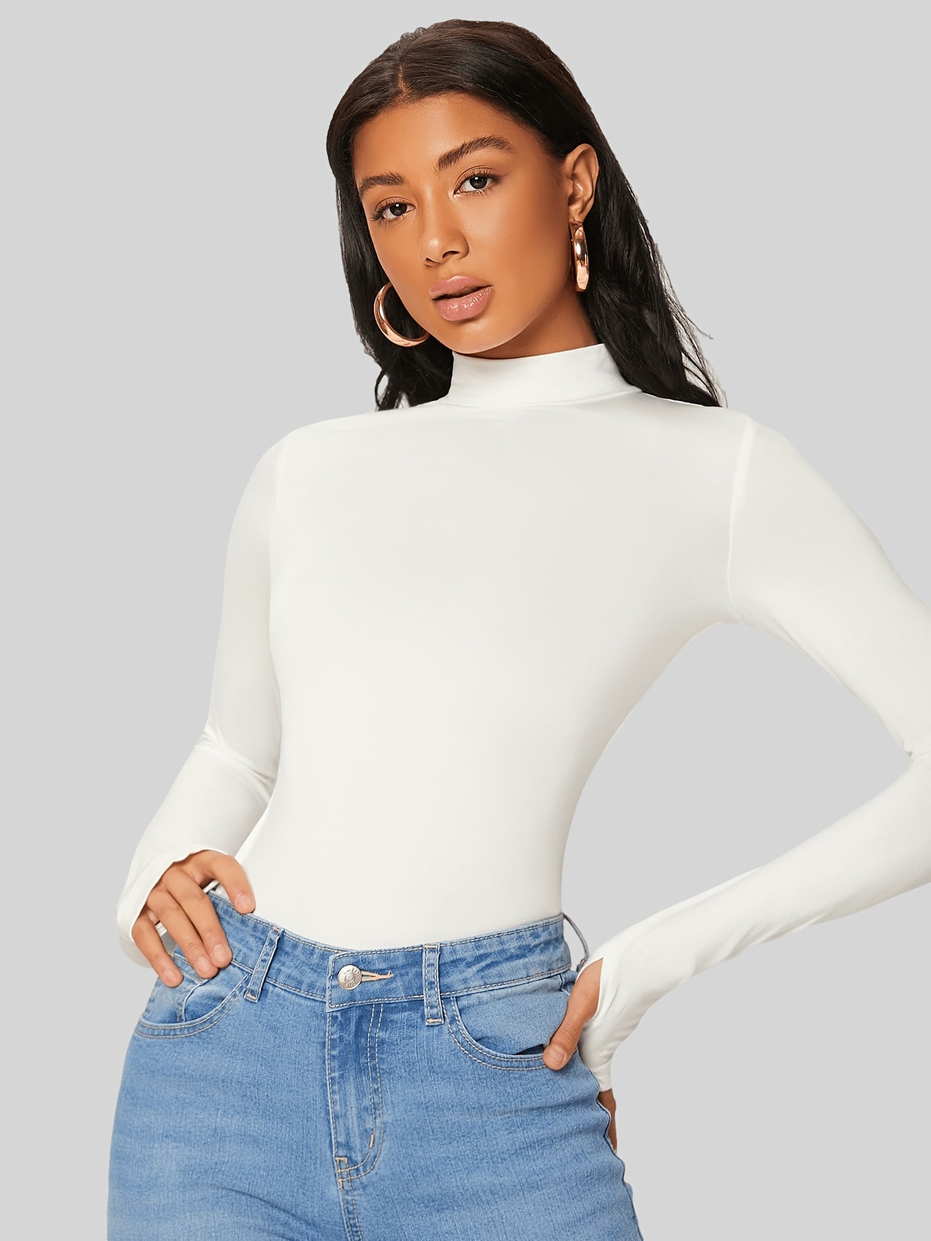 T-shirt med turtleneck