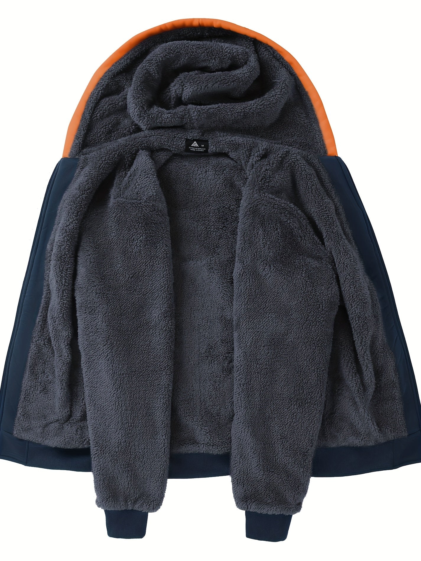 Må ngsidig päls hoodie för män
