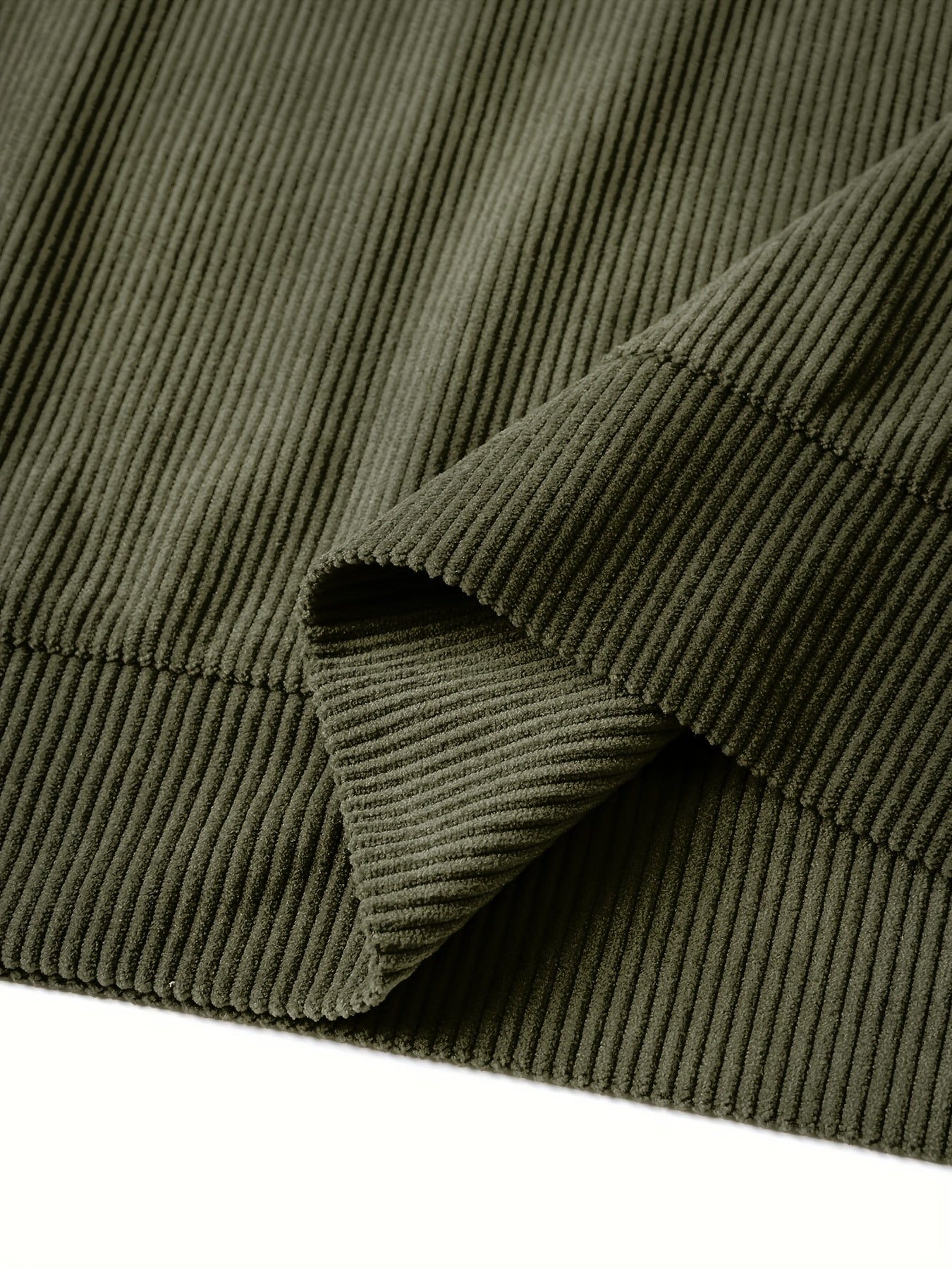 Ribbstickad vintage Henley skjorta med lå nga ärmar och stå krage