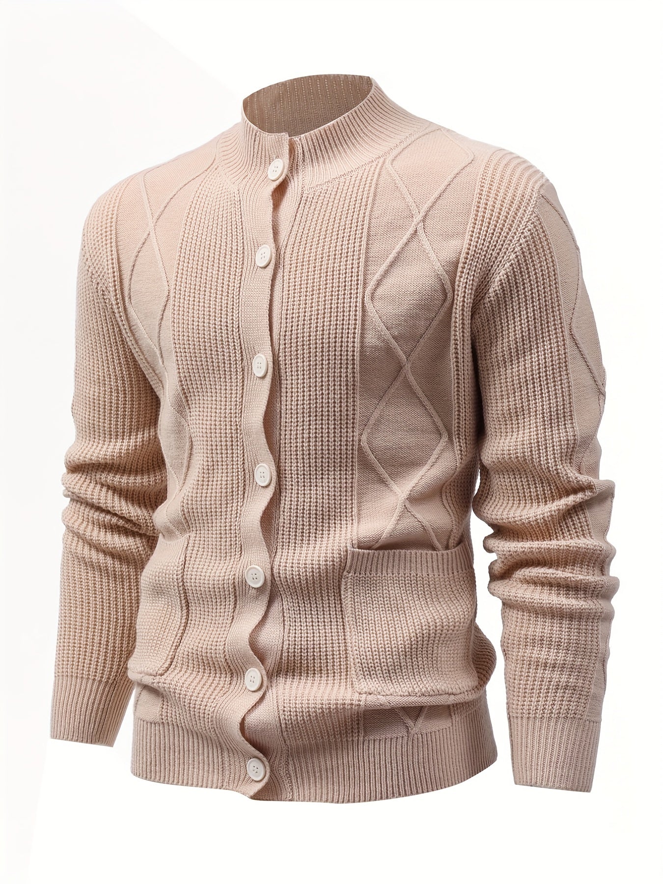 Elegant kofta med hög stretch i beige