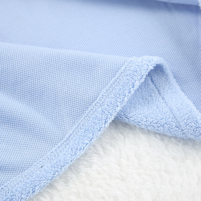 Blå  lå ngärmad ullpyjamas för kvinnor