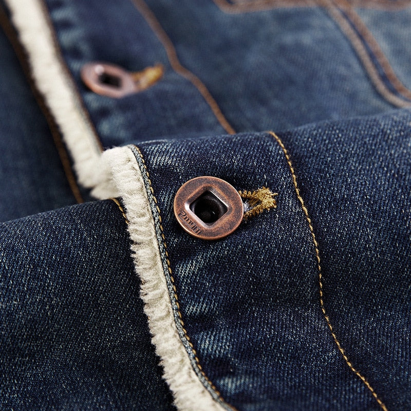 Denimjacka i bomull för män