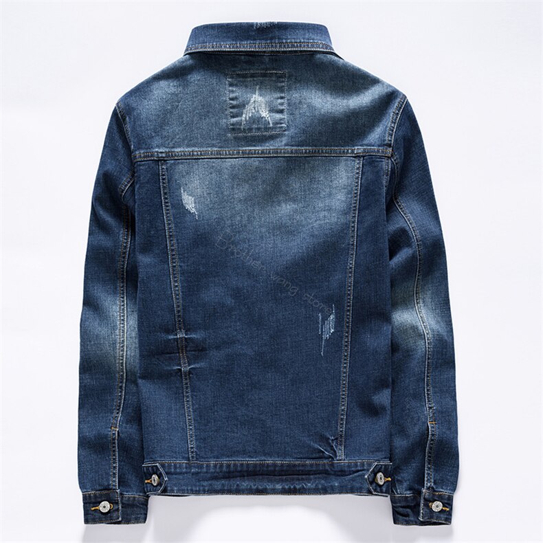 Denim herrjackor i klassisk vintagestil