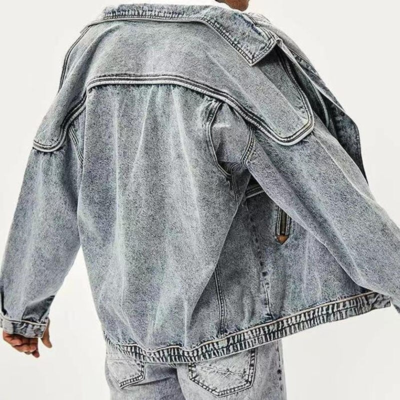 Blå  jeansjackor för män
