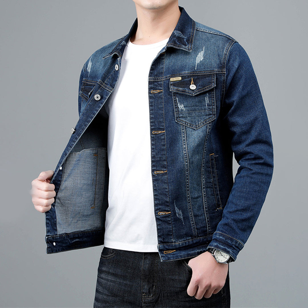 Casual jeansjacka för män