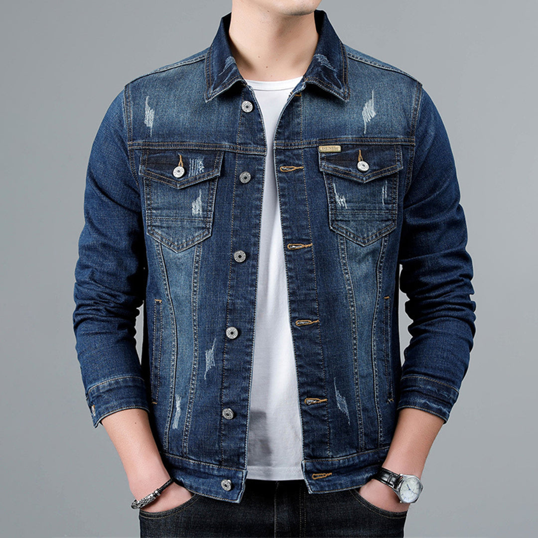Casual jeansjacka för män